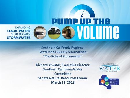 Southern California Regional Watershed Supply Alternatives