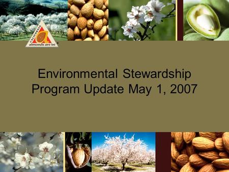 Environmental Stewardship Program Update May 1, 2007.