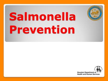 Salmonella Prevention