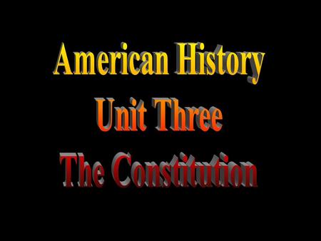 I) Republic representative democracy A) Articles of Confederation 1 st “constitution”—written in 1777 1) Northwest Ordinance provided an orderly plan.