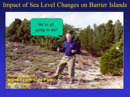 Impact of Sea Level Changes on Barrier Islands We’re all going to die!
