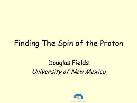 Finding The Spin of the Proton