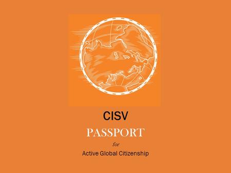 CISV PASSPORT for Active Global Citizenship