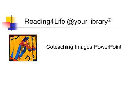 library ® Coteaching Images PowerPoint.