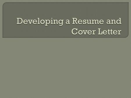  A written document that consists of work experience, education, credentials, and accomplishments.