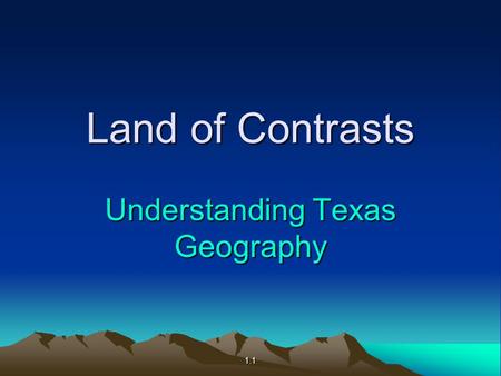 Understanding Texas Geography