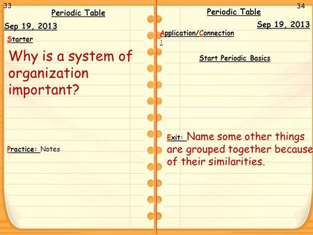 Why is a system of organization important?