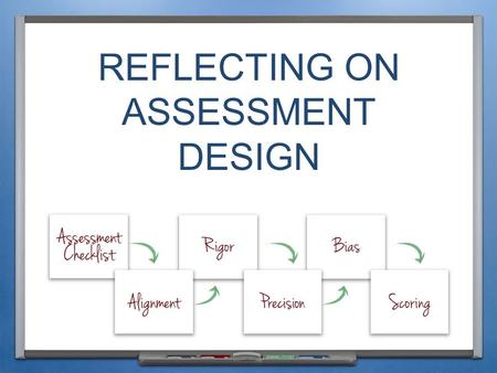 REFLECTING ON ASSESSMENT DESIGN. INTRODUCTION & PURPOSE.