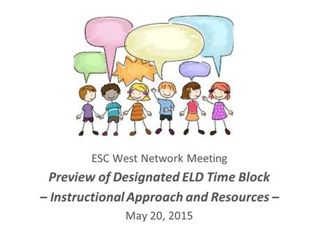 Preview of Designated ELD Time Block
