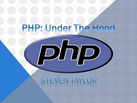 PHP was created by Rasmus Lerdorf in 1994. It was initially server-side, traffic tracking script. PHP 2 (1995) Added database support, file uploads, regular.