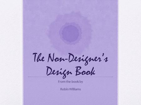 The Non-Designer’s Design Book