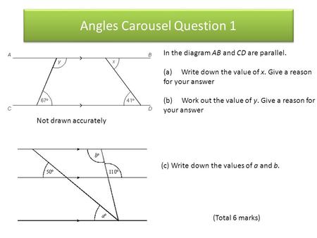 Angles Carousel Question 1