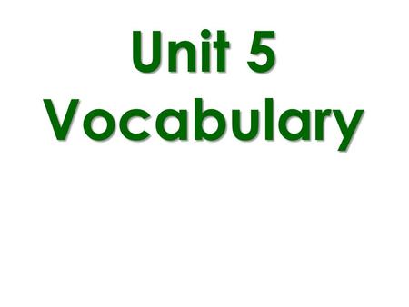 Unit 5 Vocabulary The easiest thing to do is to plug in 1 and -1 (or 2 and -2) if you get the same y, then it’s Even. If you get the opposite y, then it’s.