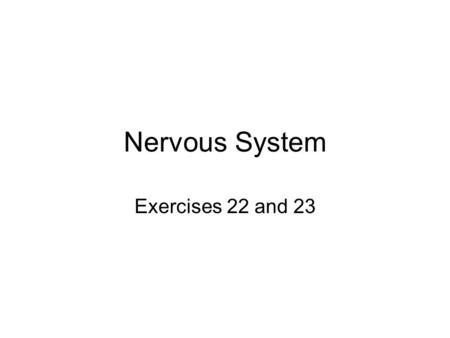 Nervous System Exercises 22 and 23. Reflexes Reflexes are fast, predictable, automatic, subconscious responses to changes inside or outside the body.