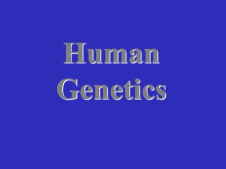 Human Genetics. A Pedigree of a Recessive Human Trait Note that the trait can appear in offspring of parents without the trait. Heterozygotes who do not.