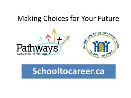 Making Choices for Your Future Schooltocareer.ca.