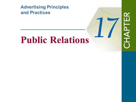 Public Relations Advertising Principles and Practices.