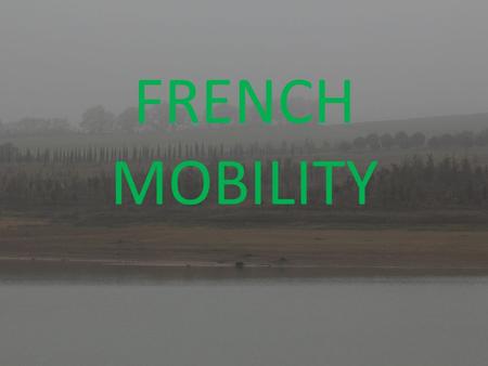 FRENCH MOBILITY. 1. What is the message of the advert for each place visited? The message of the advert is to demonstrate the way to protect the flora.