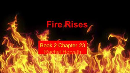 Book 2 Chapter 23 Rachel Horvath