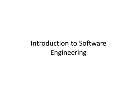 Introduction to Software Engineering. Topic Covered What is software? Attribute of good S/w? Computer Software? What is Software Engineering? Evolving.