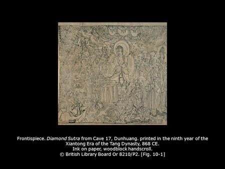 Frontispiece. Diamond Sutra from Cave 17, Dunhuang