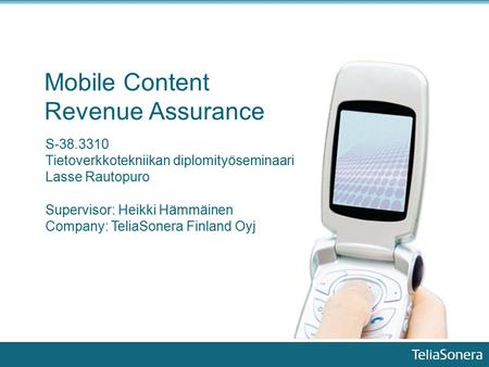 Mobile Content Revenue Assurance