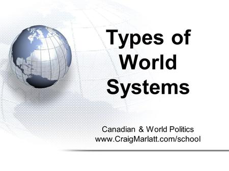 Canadian & World Politics