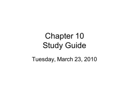 Chapter 10 Study Guide Tuesday, March 23, 2010. Section 1 Know Newton’s 1st Law of Motion. –Be able to explain and cite examples. Distinguish between.