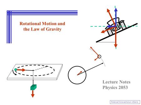 Rotational Motion and the Law of Gravity