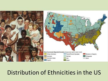 Distribution of Ethnicities in the US