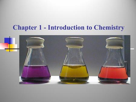 Chapter 1 - Introduction to Chemistry Objectives Define Chemistry Differentiate between the 5 branches of Chemistry Apply the general plan in solving.