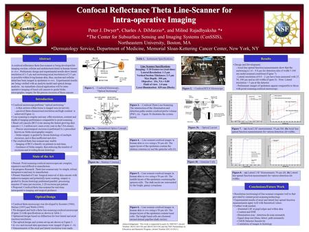 Confocal Reflectance Theta Line-Scanner for Intra-operative Imaging Confocal Reflectance Theta Line-Scanner for Intra-operative Imaging Peter J. Dwyer*,