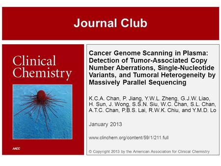 Cancer Genome Scanning in Plasma: Detection of Tumor-Associated Copy Number Aberrations, Single-Nucleotide Variants, and Tumoral Heterogeneity by Massively.