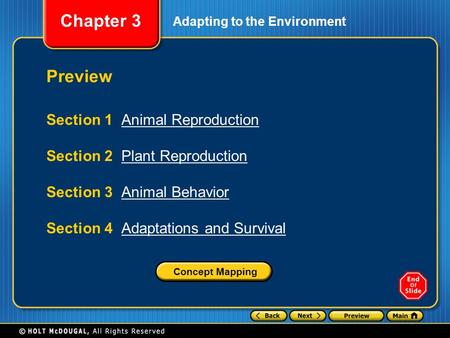 Preview Section 1 Animal Reproduction Section 2 Plant Reproduction