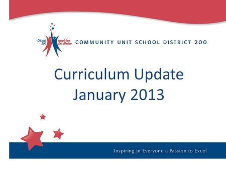 Curriculum Update January 2013. What are the big projects? Fall 2013 – Math Common Core Implementation Fall 2014 – English/Language Arts Common Core Implementation.