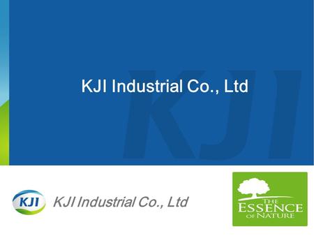 KJI Industrial Co., Ltd KJI Industrial Co., Ltd 1.