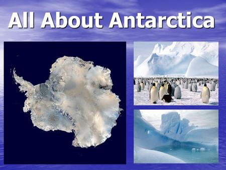 All About Antarctica.  Earth's southernmost continent.  The coldest, driest, and windiest continent.  Coldest temperature ever recorded on Earth −128.6.