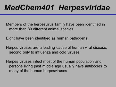 MedChem401 Herpesviridae