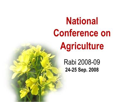 Conference on Agriculture