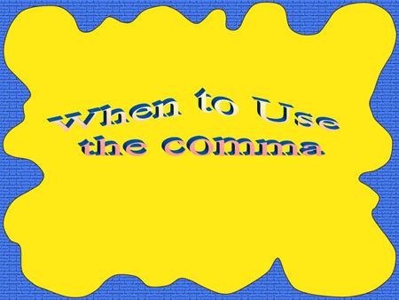 Use a comma to set off the elements of a series (three or more things), including the last two. You do not need to use the comma between the last two.