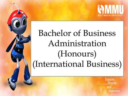 Bachelor of Business Administration (Honours) (International Business)