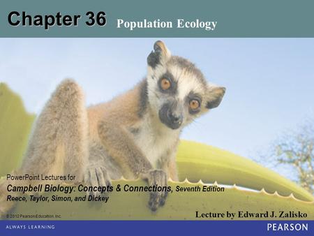 Chapter 36 Population Ecology.