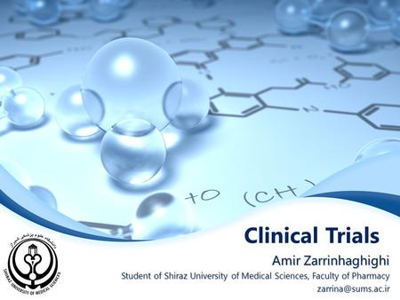 Clinical Trials Amir Zarrinhaghighi