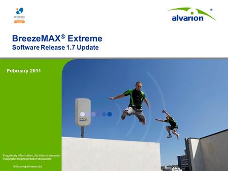 BreezeMAX® Extreme Software Release 1.7 Update