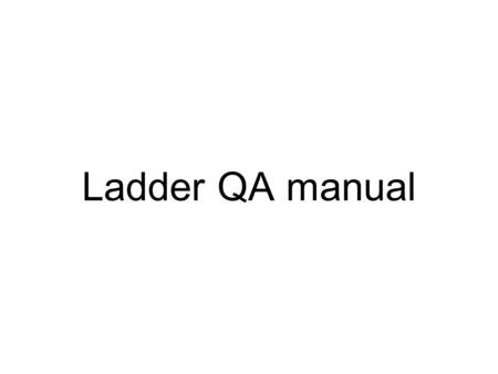 Ladder QA manual. Check items 1 Interlock - Temperature of NOVEC. ✓ Check the difference from the value where the QA in RIKEN was performed is less than.