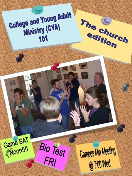Campus Ministry is a safe place for students to come together with their peers to eat, have fun, and learn and grow in their faith. Every Episcopal Church.