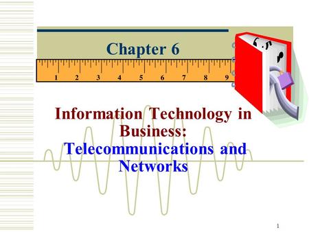 1 Information Technology in Business: Telecommunications and Networks Chapter 6.