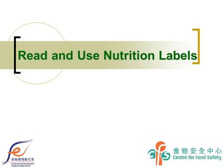 Read and Use Nutrition Labels. 2 Examples of Recommended Format of Nutrition Label Tabular format 1 7.