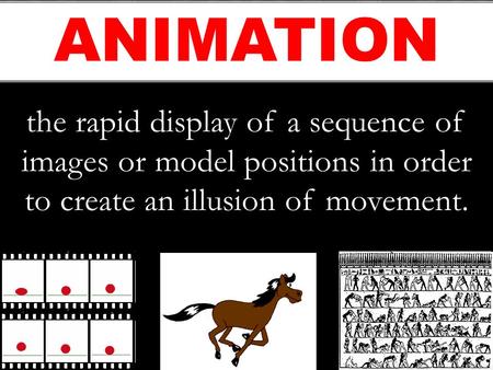The rapid display of a sequence of images or model positions in order to create an illusion of movement. ANIMATION.