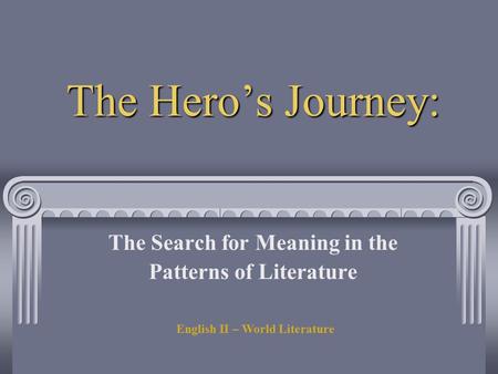 The Search for Meaning in the Patterns of Literature